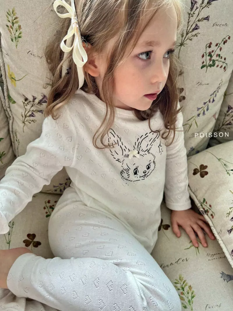 Poisson - Korean Children Fashion - #designkidswear - Ribbon Eyelet Easywear - 4