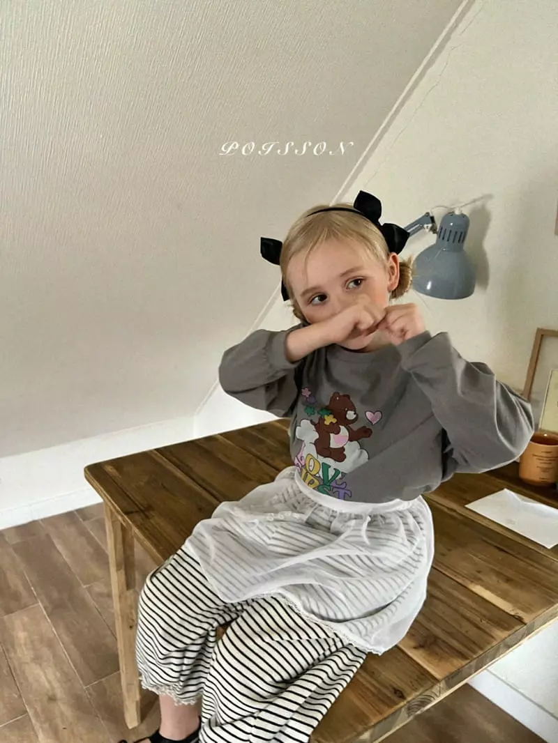 Poisson - Korean Children Fashion - #fashionkids - Love Bear Tee - 3