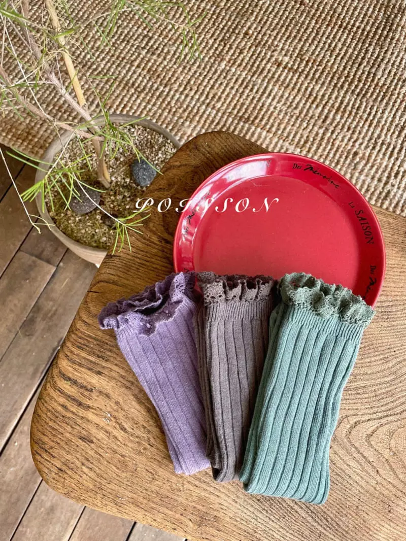 Poisson - Korean Children Fashion - #kidsshorts - Frill Socks Set - 2