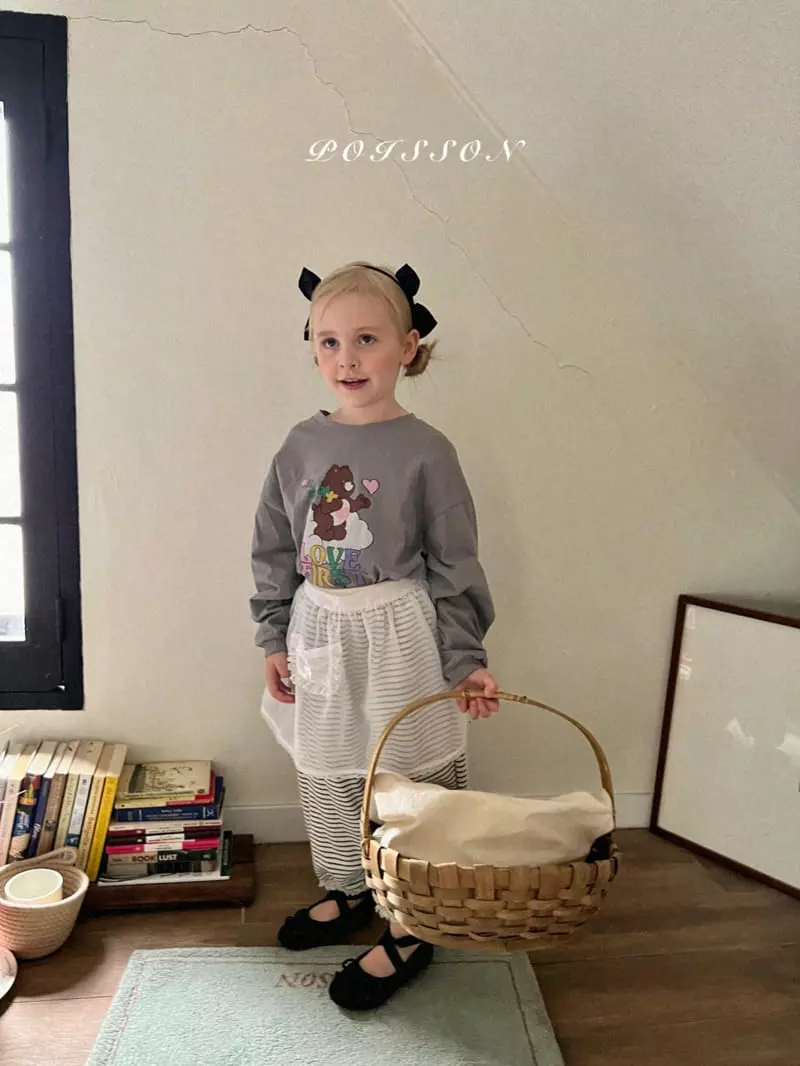 Poisson - Korean Children Fashion - #kidzfashiontrend - Love Bear Tee - 6