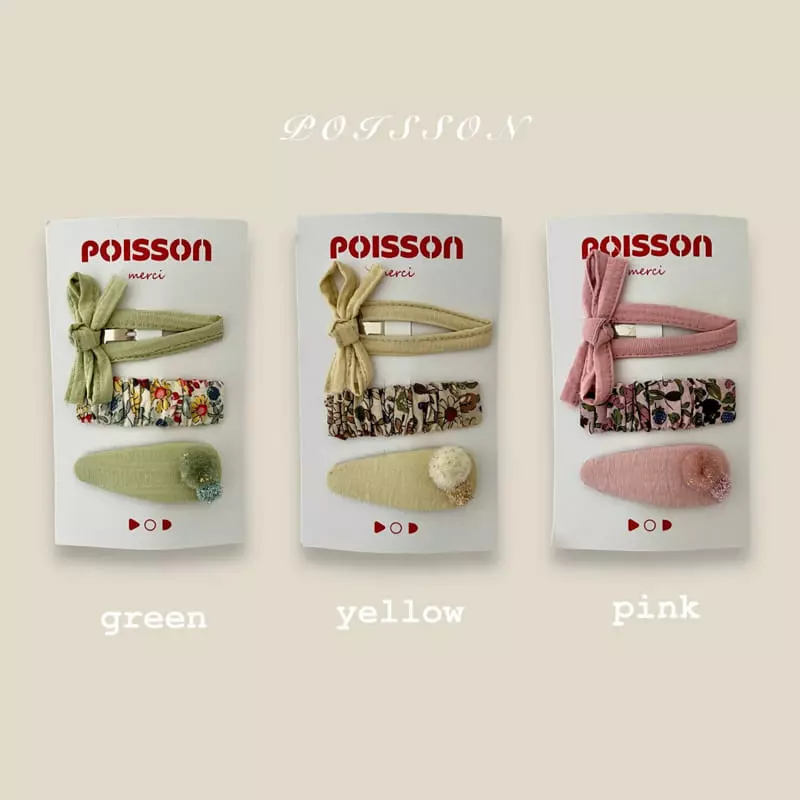 Poisson - Korean Children Fashion - #littlefashionista - Moa Hairpin Set