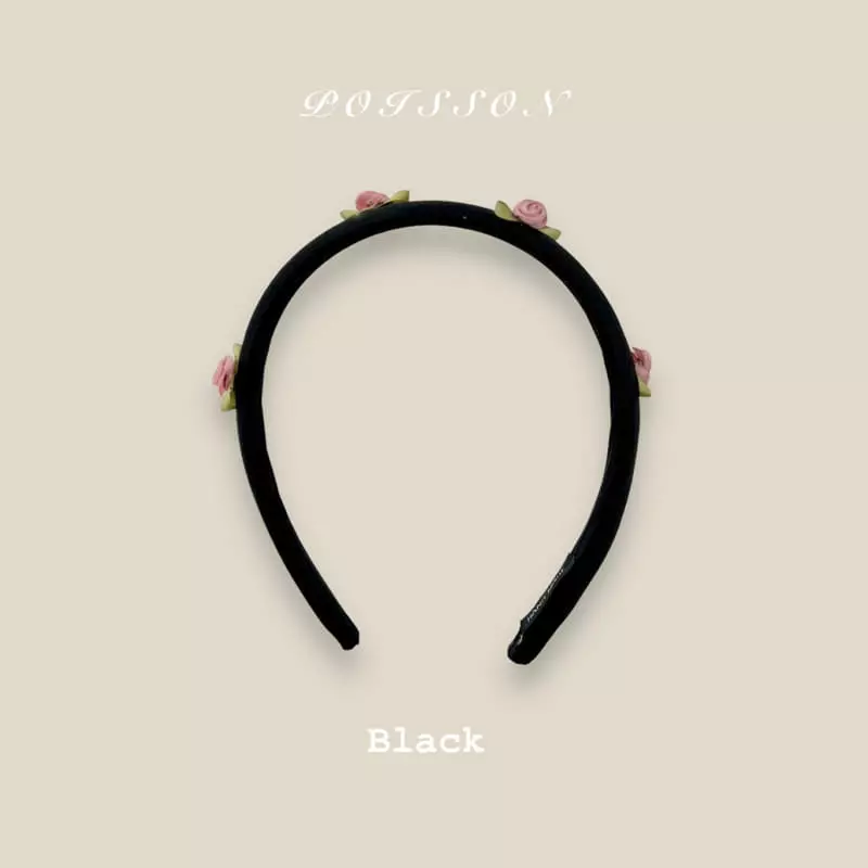 Poisson - Korean Children Fashion - #littlefashionista - Rose Hairband - 4