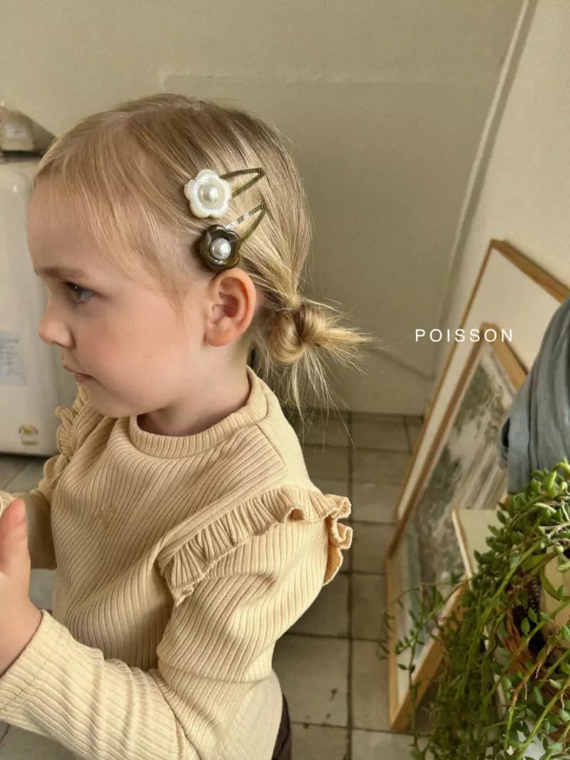 Poisson - Korean Children Fashion - #magicofchildhood - Vintage Flower Hairpin - 3
