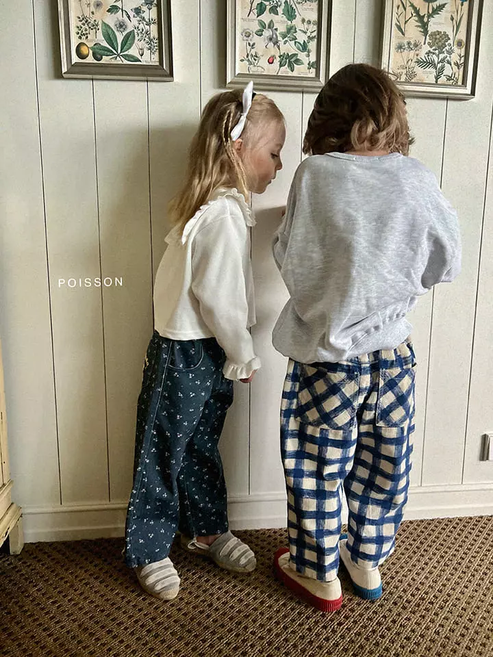 Poisson - Korean Children Fashion - #magicofchildhood - Check Rib Pants - 7