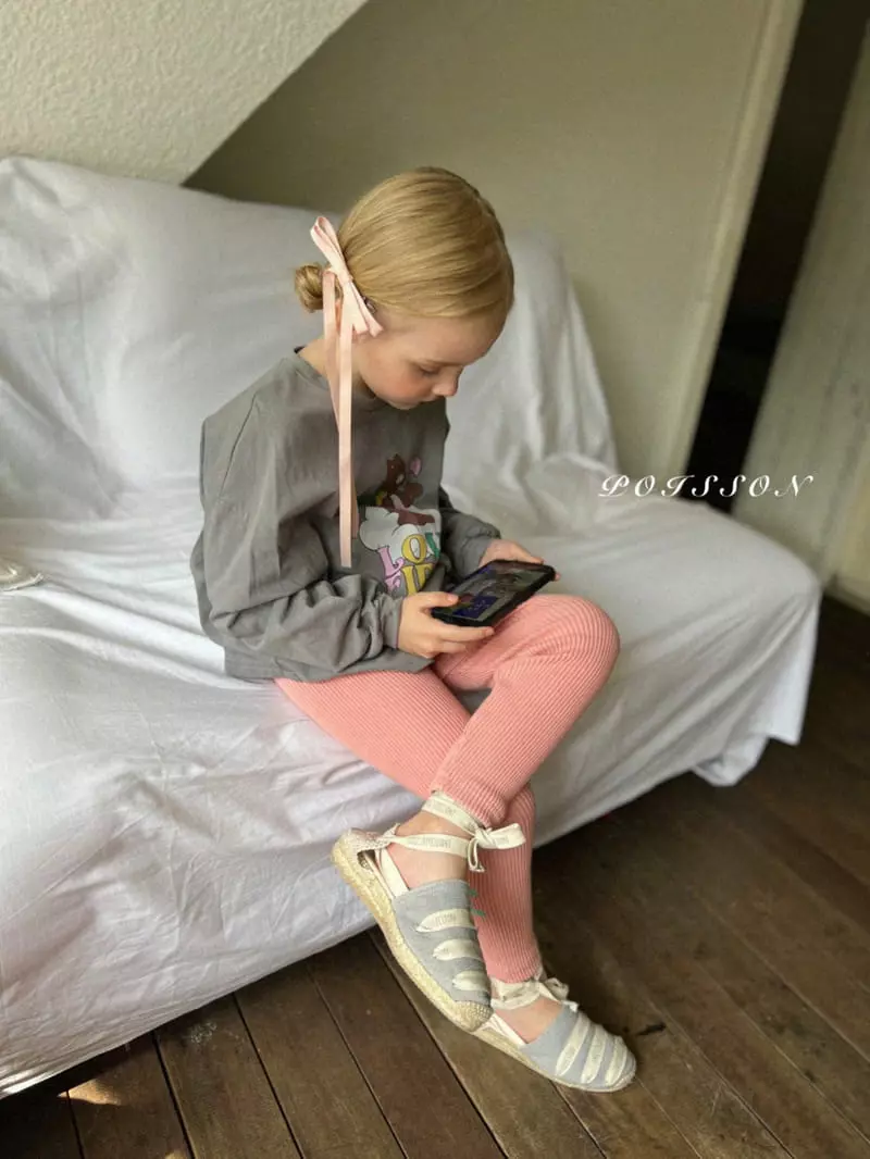 Poisson - Korean Children Fashion - #minifashionista - Love Bear Tee - 10