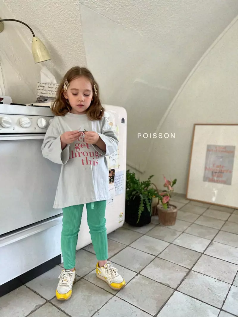 Poisson - Korean Children Fashion - #minifashionista - Lettering Tee - 7
