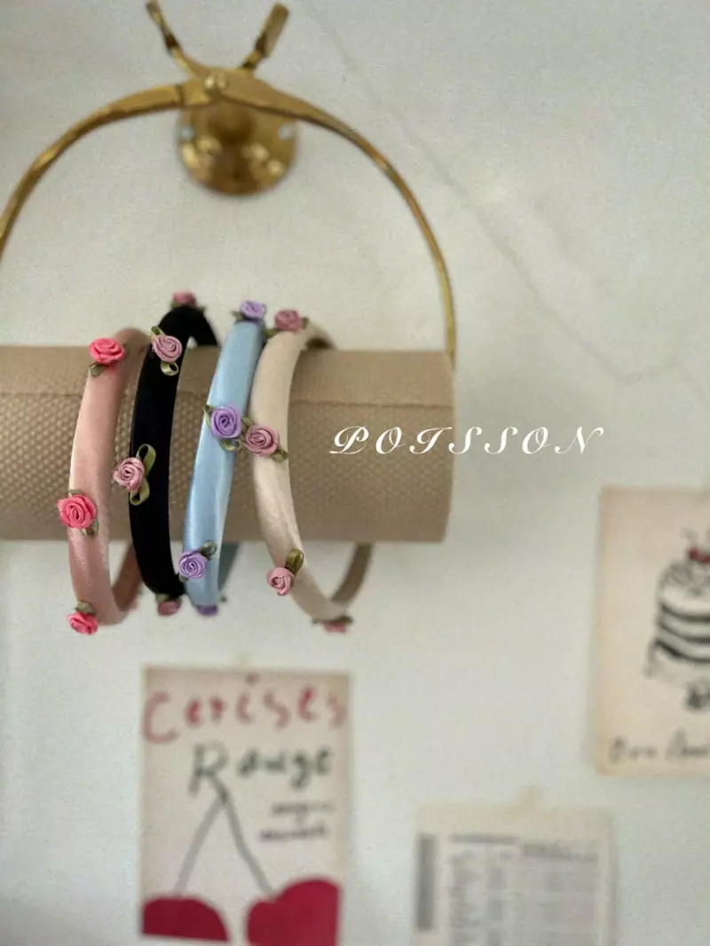 Poisson - Korean Children Fashion - #prettylittlegirls - Rose Hairband - 6