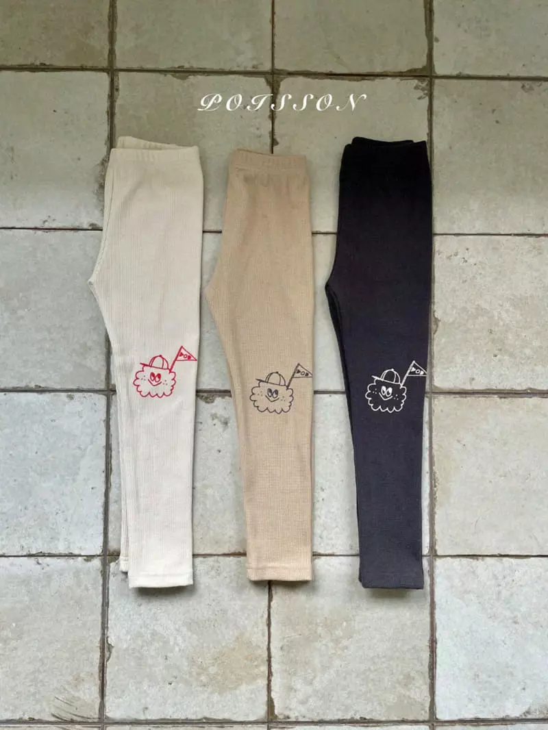 Poisson - Korean Children Fashion - #prettylittlegirls - Drawing Leggings