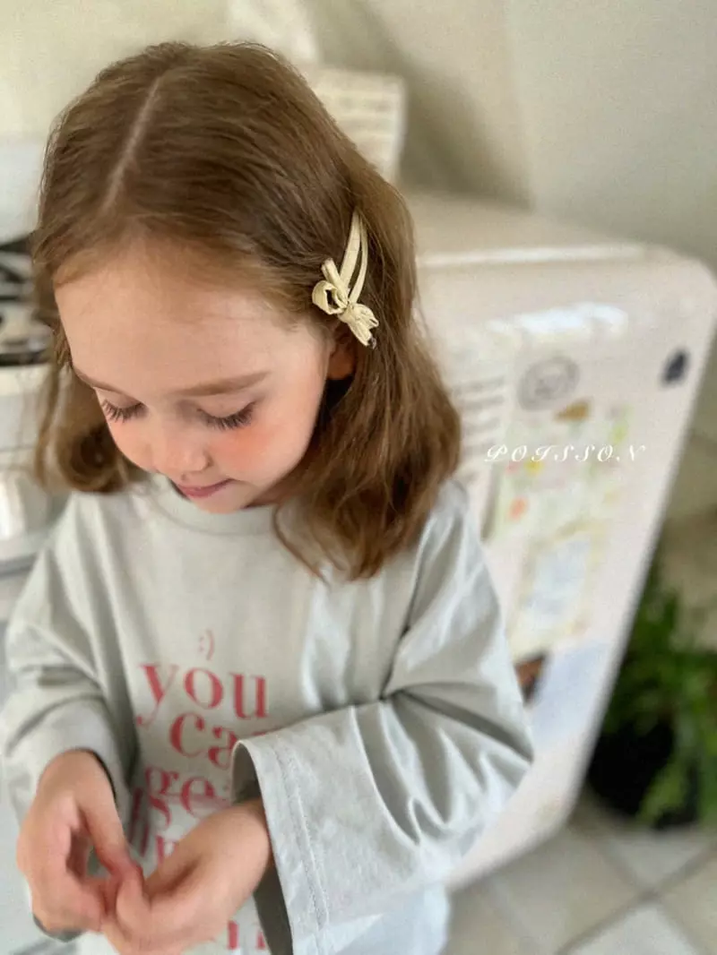 Poisson - Korean Children Fashion - #prettylittlegirls - Lettering Tee - 8