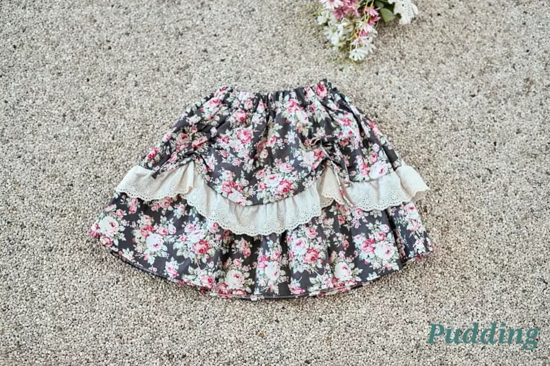 Pudding - Korean Children Fashion - #designkidswear - Flower Skirt - 6