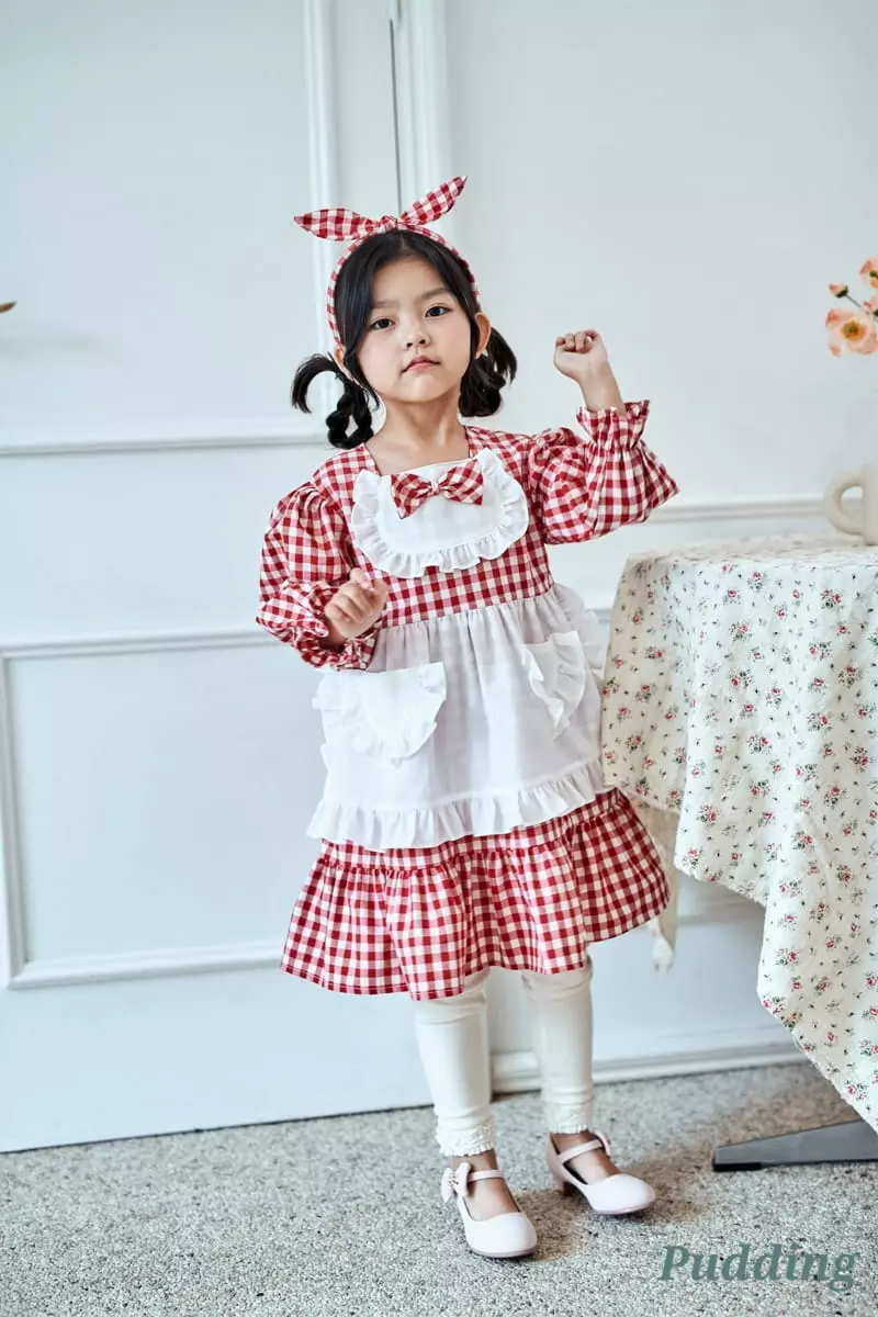 Pudding - Korean Children Fashion - #designkidswear - Apron One-piece - 3