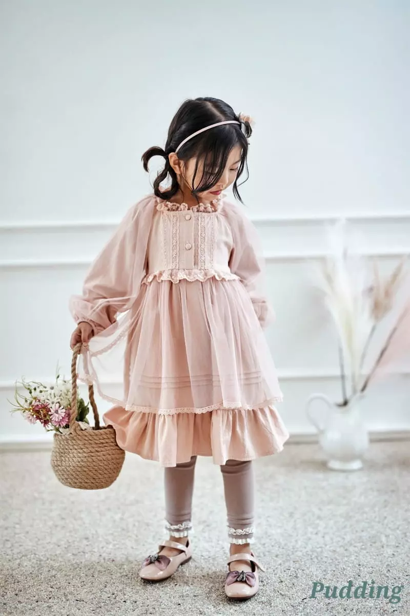 Pudding - Korean Children Fashion - #discoveringself - Pintuck One-piece - 11