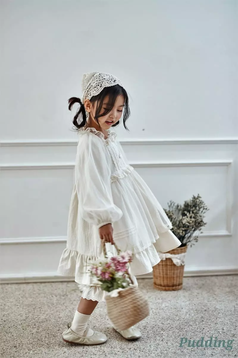 Pudding - Korean Children Fashion - #kidzfashiontrend - Pintuck One-piece