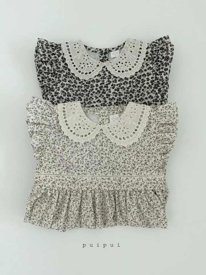 Puipui - Korean Children Fashion - #fashionkids - Anne Flower One-piece - 2