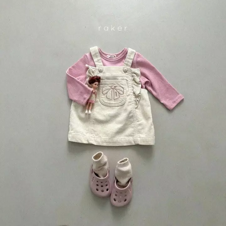 Raker - Korean Children Fashion - #designkidswear - Ribbon Frill Jumper Skirt - 6