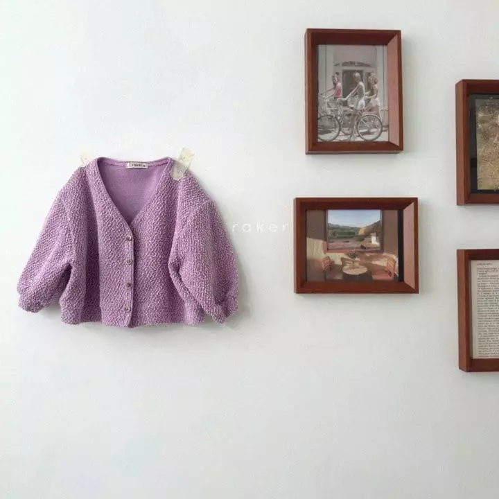Raker - Korean Children Fashion - #designkidswear - Popcorn Cardigan - 3