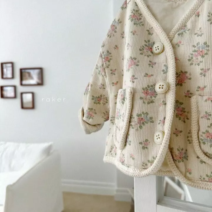 Raker - Korean Children Fashion - #magicofchildhood - Mus Mue Jacket Flower - 2