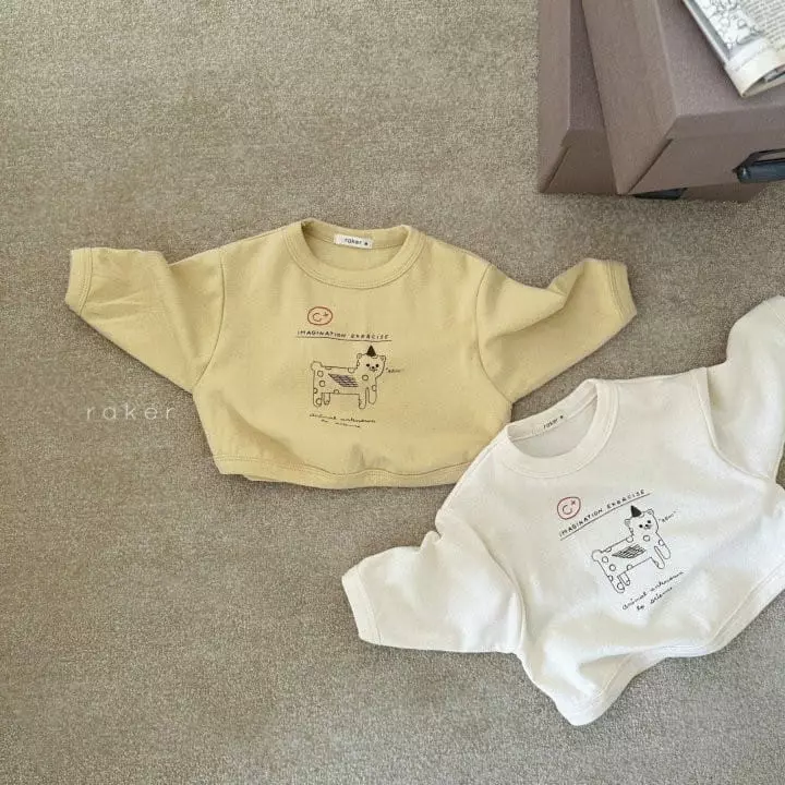 Raker - Korean Children Fashion - #minifashionista - Animal Piping Tee - 2
