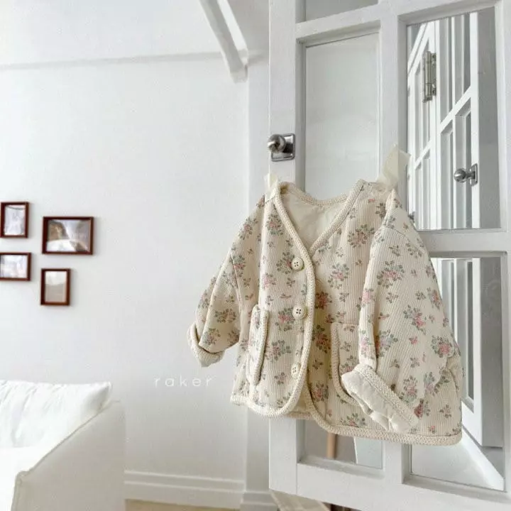 Raker - Korean Children Fashion - #todddlerfashion - Mus Mue Jacket Flower - 5