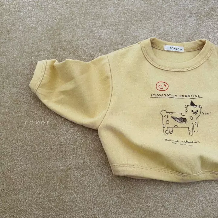 Raker - Korean Children Fashion - #prettylittlegirls - Animal Piping Tee - 4