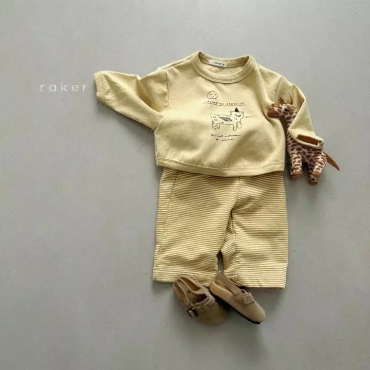 Raker - Korean Children Fashion - #toddlerclothing - Animal Piping Tee - 5