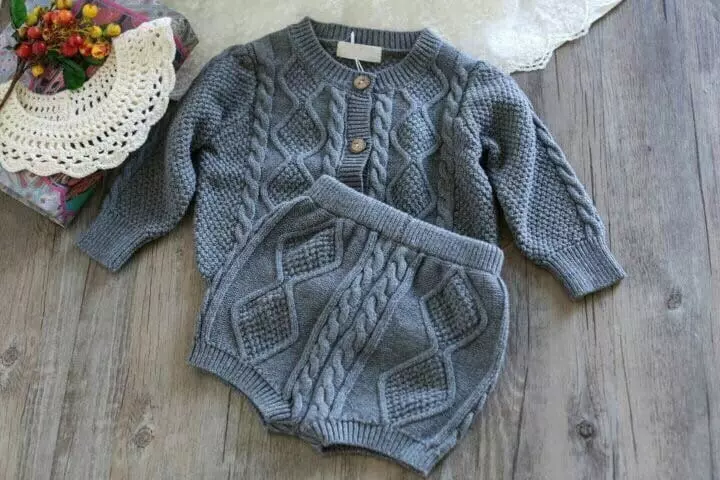 Reve Kid - Korean Baby Fashion - #babyboutique - Cardigan Set
