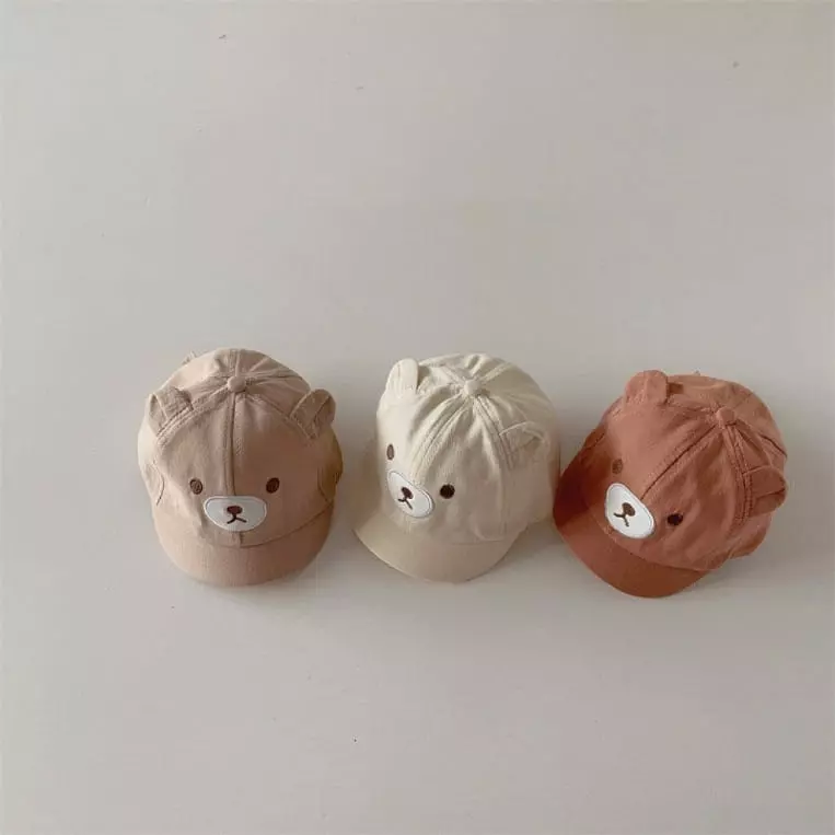 Reve Kid - Korean Baby Fashion - #babyboutiqueclothing - Bear Ball CAP