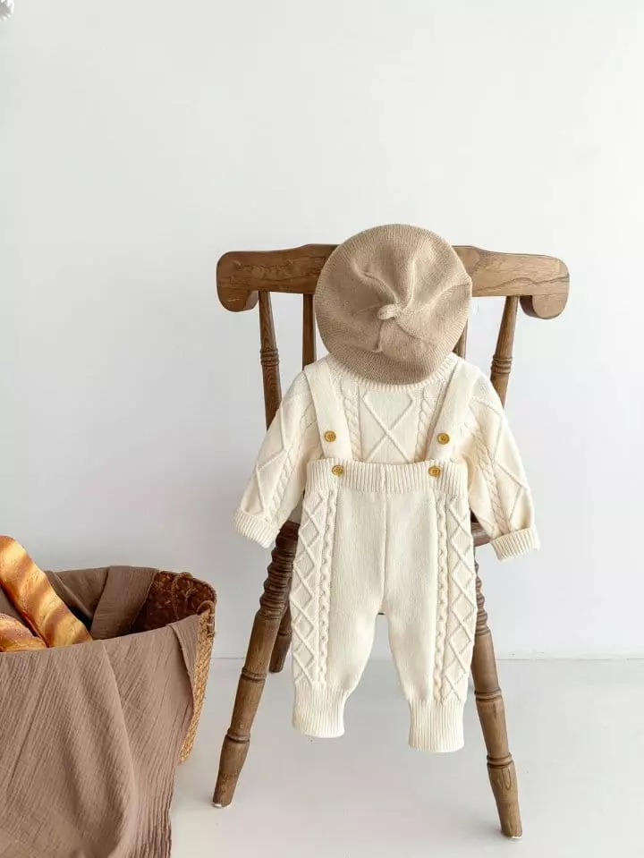 Reve Kid - Korean Baby Fashion - #babyfashion - Fisher Dungarees Pants - 3