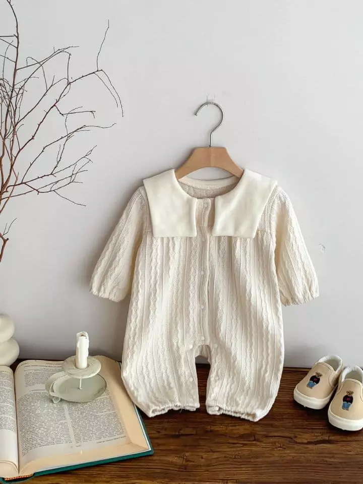 Reve Kid - Korean Baby Fashion - #babylifestyle - Twist Bear Bodysuit