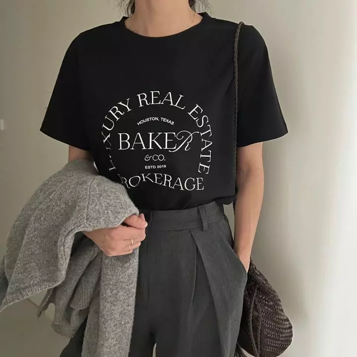 Ripple - Korean Women Fashion - #momslook - Laazy Tee - 2