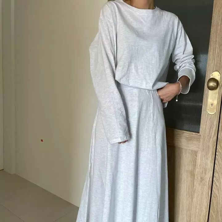 Ripple - Korean Women Fashion - #womensfashion - Cozy Long Sleeves SET - 3