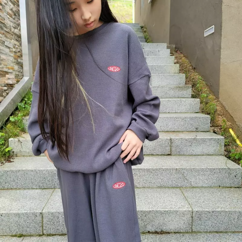 Riwoo Riwoo - Korean Junior Fashion - #Kfashion4kids - RW Waffle Top Bottom Set - 9