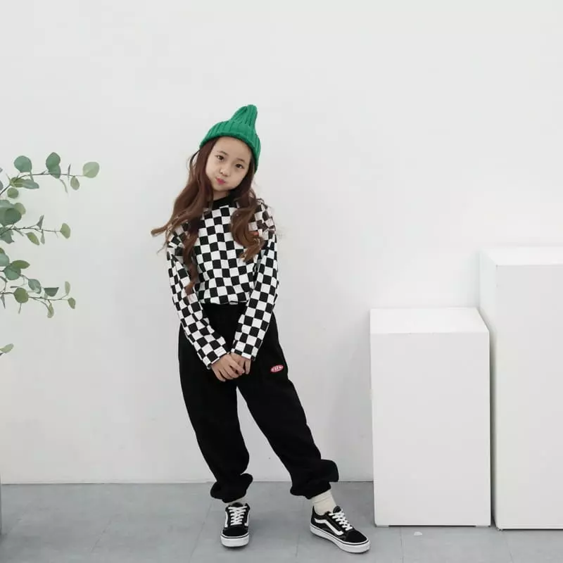 Riwoo Riwoo - Korean Junior Fashion - #childofig - RW Check Tee - 11