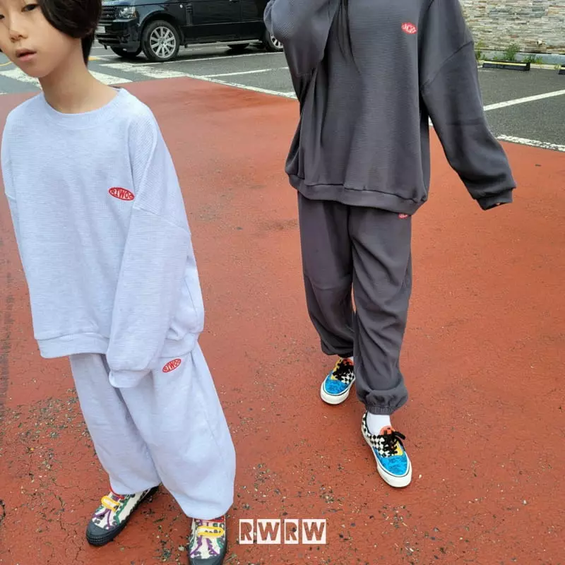 Riwoo Riwoo - Korean Junior Fashion - #designkidswear - RW Waffle Top Bottom Set - 3