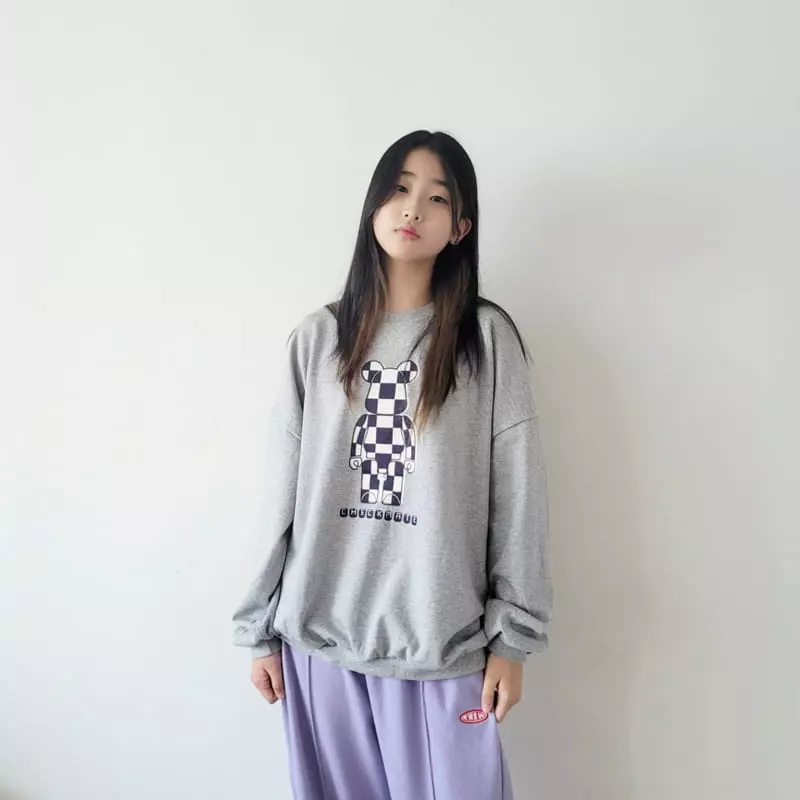 Riwoo Riwoo - Korean Junior Fashion - #magicofchildhood - Chess Bear Sweatshirt - 8