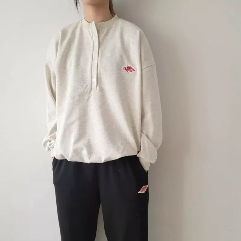 Riwoo Riwoo - Korean Junior Fashion - #minifashionista - Button Henry Sweatshirt - 6