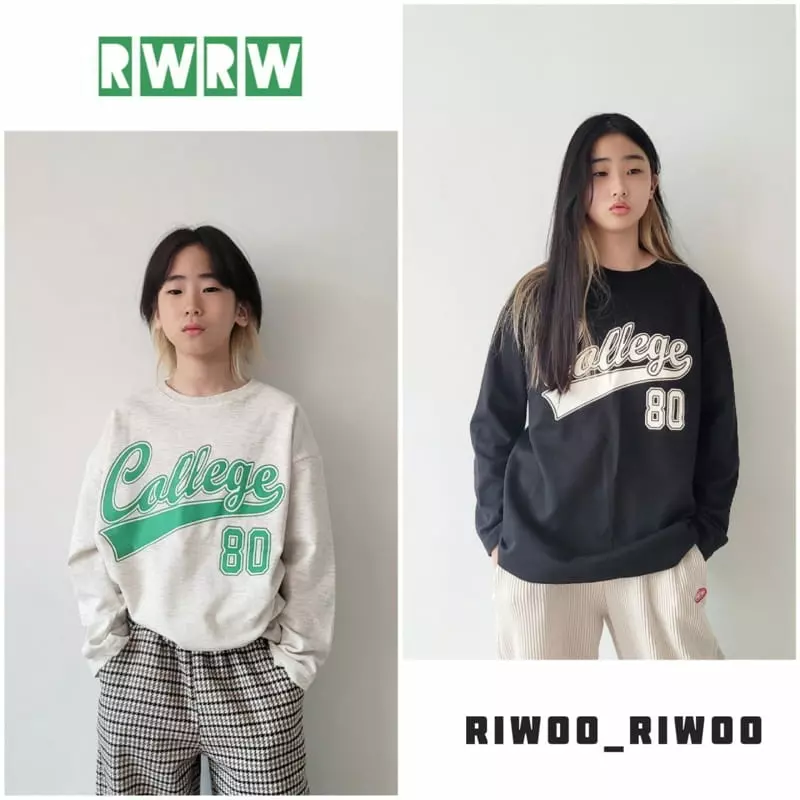 Riwoo Riwoo - Korean Junior Fashion - #minifashionista - College Tee - 8