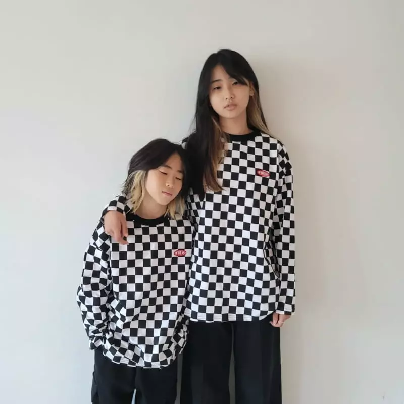 Riwoo Riwoo - Korean Junior Fashion - #prettylittlegirls - RW Check Tee - 7