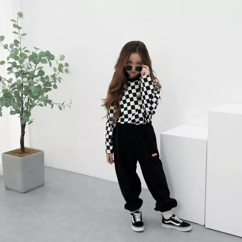 Riwoo Riwoo - Korean Junior Fashion - #toddlerclothing - RW Check Tee - 9