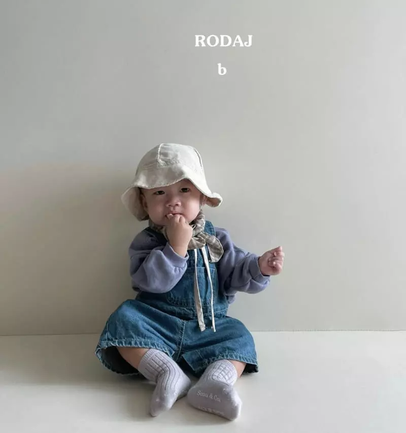Roda J - Korean Baby Fashion - #onlinebabyboutique - Keep Denim Bodysuit Bebe - 11