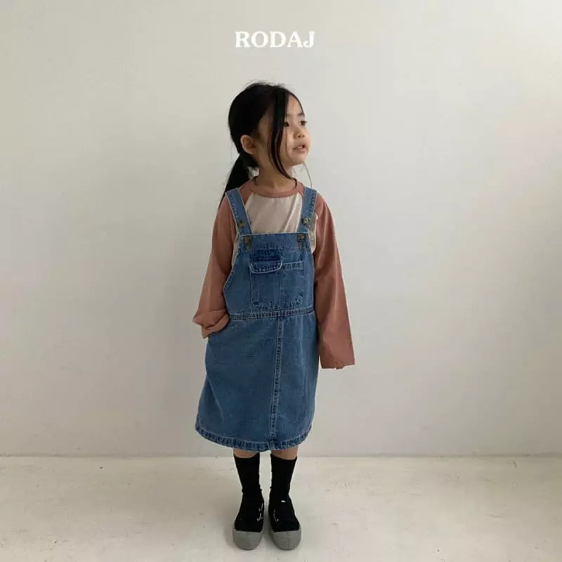 Roda J - Korean Children Fashion - #discoveringself - Wends Dungarees Denim Skirt - 3