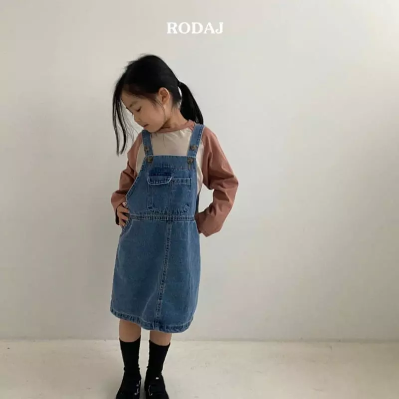 Roda J - Korean Children Fashion - #discoveringself - Wends Dungarees Denim Skirt - 4