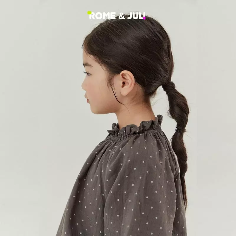 Rome Juli - Korean Children Fashion - #fashionkids - Dot Smocked Shirring Blouse - 10