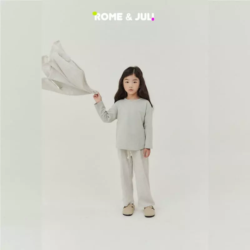 Rome Juli - Korean Children Fashion - #fashionkids - Waffle Cozy Top Bottom Set - 9