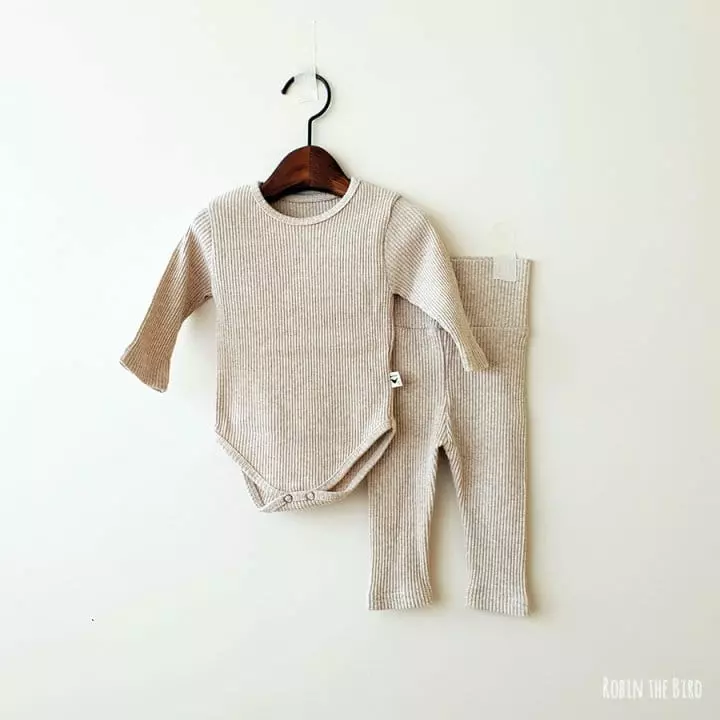 Saerobin - Korean Baby Fashion - #babyboutique - Bebe Rib Bodysuit - 9