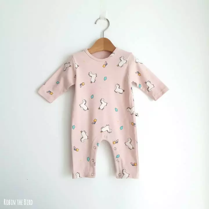 Saerobin - Korean Baby Fashion - #babyfever - Unicorn Jumpsuit - 2