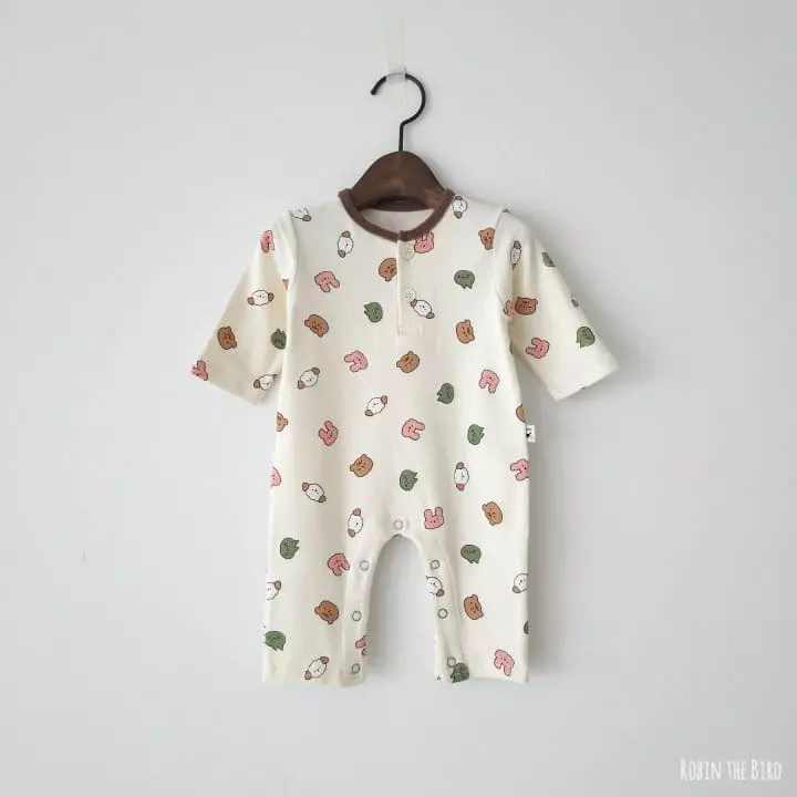 Saerobin - Korean Baby Fashion - #babyfever - Animal Friends Jumpsuit