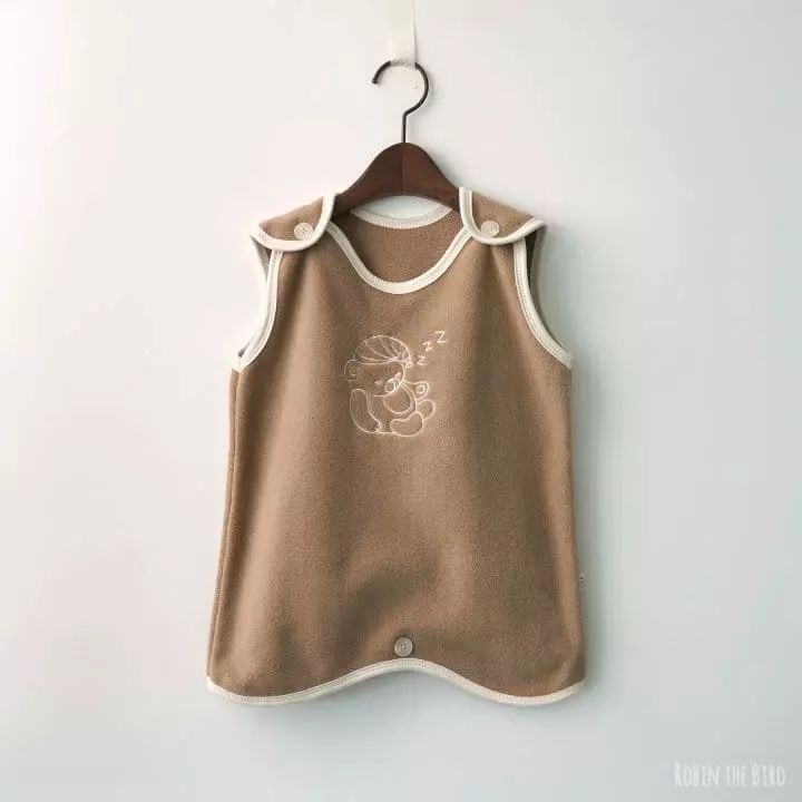 Saerobin - Korean Baby Fashion - #smilingbaby - Fleece Bear Sleep Vest
