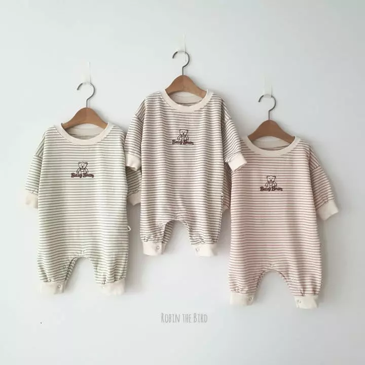 Saerobin - Korean Children Fashion - #minifashionista - Stripes Jumpsuit