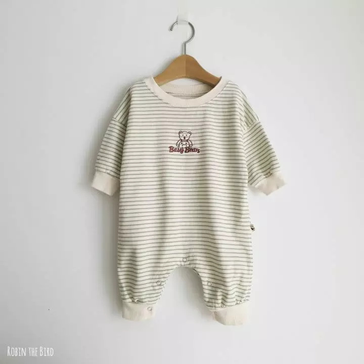 Saerobin - Korean Children Fashion - #todddlerfashion - Stripes Jumpsuit - 3